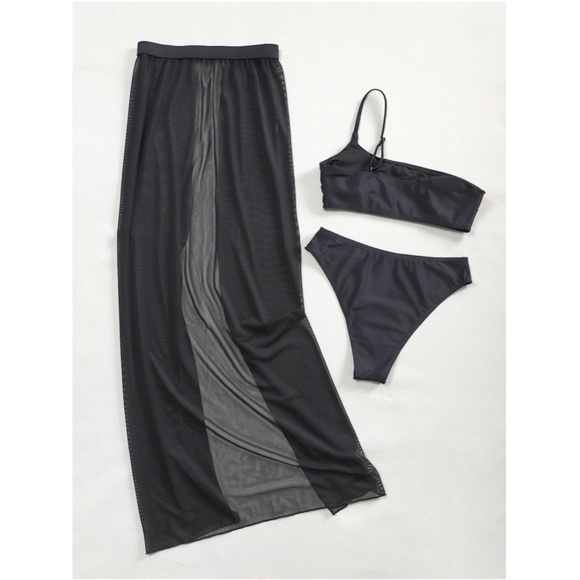 3 Piece Black Swimwear Set - Picture 5 of 12